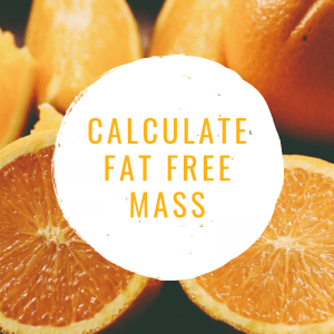 calculate fat free mass
