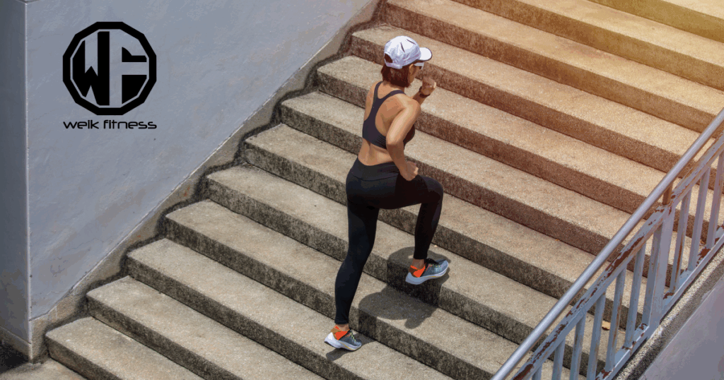 woman stair climbing