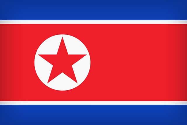 north korea flag