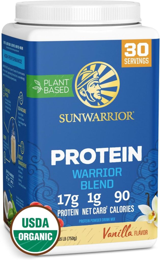 best plant-based protein on amazon - sunwarrior