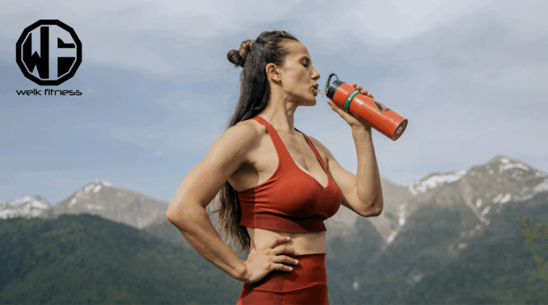 herbal diuretic woman drinking water