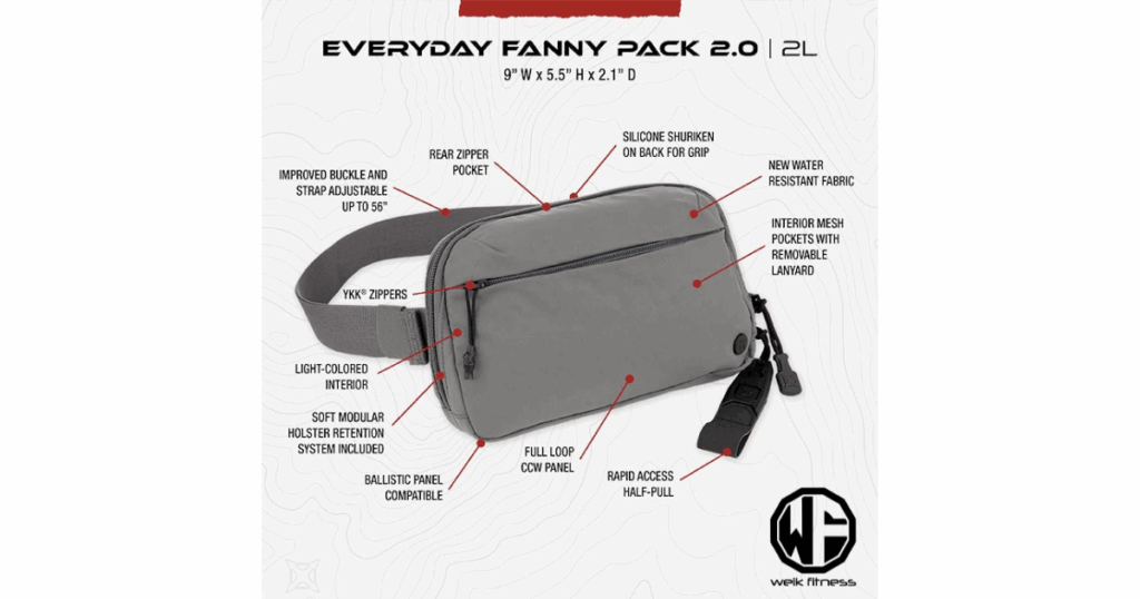 vertx everyday fanny pack 2.0