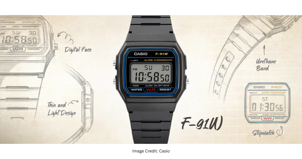 casio f91w