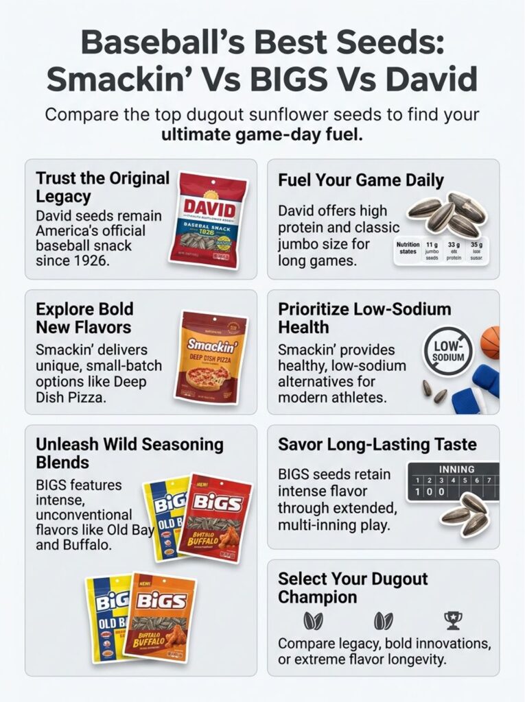 baseball sunflower seeds infographic