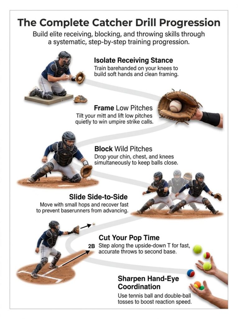 catcher drills infographic